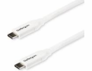 StarTech USB-C - USB-C kabel USB 2 m bílý (USB2C5C2MW)