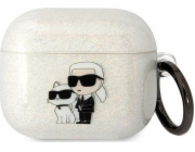 Karl Lagerfeld Karl Lagerfeld KLA3HNKCTGT kryt Airpods 3 transparentní Glitr Karl&Choupette