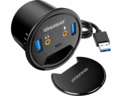 Graugear USB HUB GRAUGEAR USB 3.0 Tisch Hub se zvukem a mikrofonem