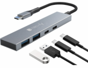 USB HUB Techly  Hub USB 4p. 2USB 3.2-2USB-C