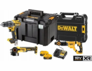 Dewalt 18v xr sada elektrického nářadí combo set dcd791;dcg405, dch263;2 baterie 5ah, nabíječka.