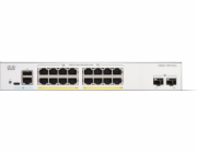 Cisco Switch Cisco C1300-16P-2G Spravovaná síťová propojení L2/L3 Gigabit Ethernet (10/100/1000) Bílá