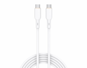 Kabel USB-C na USB-C Aukey CB-SCC102, 100W, 1,8 m (bílý)