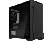 GIGABYTE PC Skříň GB-C102G, Mid Tower, 2x USB3.0, Průhledná bočnice, 2x 120mm Fan, černá