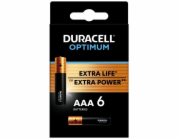 Duracell Optimum alkalická baterie mikrotužková AAA, 6 ks