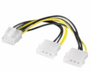 Redukce napájecí 2x5.25" Molex - 8 pin pro PCI-E grafické karty