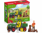 Schleich Farm World lesní farmář s vozidlem, figurka jako hračka