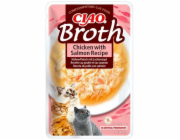 Churu Cat CIAO Broth Chicken with Salmon Recipe 40g