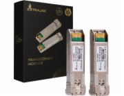 Extralink SFP+ 10G 2-balení | Modul SFP+ | 10Gbps LC/UPC 1310nm 10km single mode DOM