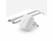 Belkin BOOST Charge 20W Charger white+ USB-C Cab.WCA006vf1MWH-B6