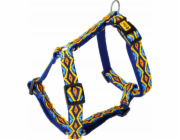 DINGO Guard Winnetou Blue Dvoupáskový postroj pro psy - Velikost L 2,5x54-100 cm