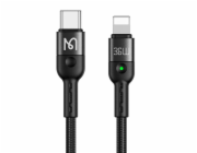 Mcdodo CA-1960 USB-C to Lightning spring cable, 36W, 1.8m (black)