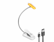 Wireless lamp Glocusent ET-Head GLCSNTA1806 clip-on book light, USB-C 650mAh timer White