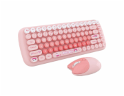 MOFII Candy New 2.4G Wireless Keyboard + Mouse Set (Pink)