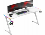 Huzaro Hero 4.8 White RGB - herní stůl