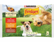 PURINA Friskies in jelly - vlhké krmivo pro psy - 4 x 85g