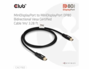 Club3D Kabel MiniDisplayPort 2.1 Certifikovaný, 10K60Hz, DSC1.2, UHBR10, 1m