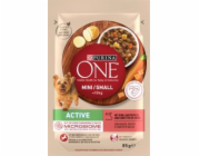 PURINA One Mini/Small Active Beef - vlhké krmivo pro psy - 85g