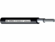 Fotovoltaický kabel // MG Wires // 1x4mm2 0,6/1kV černý H1Z2Z2-K-4mm2 BK 500m cívka