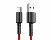 Kabel USB na USB-C VFAN X02, 3A, 1,8 m (červený)