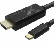 AV adaptér Techly  Adaptérový kabel USB-C M auf HDMI M 2.0 4K, černý 5m