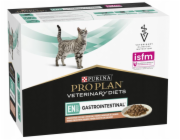 PURINA Pro Plan Veterinary Diets EN St/Ox Gastrointestinal Losos - vlhké krmivo pro kočky - 10x85 g