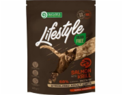 OCHRANA PŘÍRODY Lifestyle Losos bez obilovin s krillem Sterilized Adult Cat - suché krmivo pro kočky - 400 g