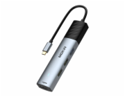 HUB 5in1 MOKiN USB-C PD 3.0 100W (silver)