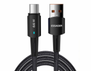 USB-A to USB-C cable, Essager, EXCT-CG01, 66W, 1m (black)