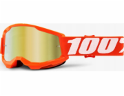 100% Brýle 100% LOSS 2 JUNIOR ORANGE (Gold Mirror Anti-Fog, LT 28% + / - 5%) (NOVINKA)