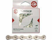 Clarks Clarks C9ar Bicycle Chain, 9-řada, 116 buněk, 1/2x11/128, klip, antikorrozivní, stříbro