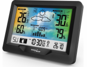 Bezdrátová meteostanice GreenBlue, barevná, s DCF, fázemi měsíce, barometrem, kalendářem, napájecí zdroj, GB540N
