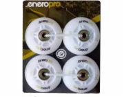 Kolečka pro inline brusle Lumarko Enero Pro PU 64 MM, 4 ks s ložisky ABEC 7 LED!