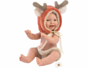 Llorens  63202 Mini Baby Reindeer vinylová panenka 30 cm