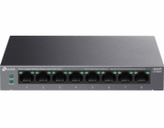 Switch TP-Link LS108GP 8x GLan s PoE+, 62W, kov