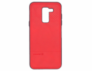 Samsung A6 Plus 2018 TPU case 1 with metal plate (possible to use with magnet car holder) Red