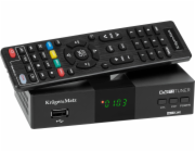 TV tuner Kruger&Matz DVB-T2 tuner H.265 HEVC Kruger&Matz HDMI SCART PVR EPG USB dekodér