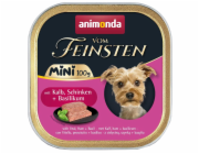 ANIMONDA Vom Feinsten Adult Mini Veal, ham and basil - mokré krmivo pro psy - 100g