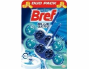 WC čistič-osvěžovač BREF BLUE AKTIV EUCALYPTUS, 2×50 g