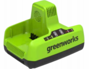 Greenworks 60 V nabíječka 6 A duální slot Greenworks G60x2UC6