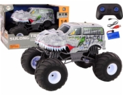 Velké terénní auto na dálkové ovládání LeanToys 2.4G RC 1:6 Dinosaurus