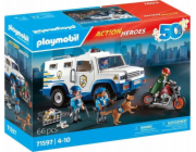 PLAYMOBIL 71597 Action Heroes Transportér peněz, stavebnice