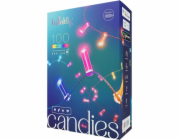 Twinkly Candies LED osvětlení vánočního stromu TWKC100RGB-G 6 M tvar svíčky