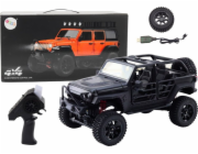 LeanToys dálkově ovládané RC terénní auto 2,4G s pohonem 4x4, černé