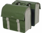 Bazalka BASIL URBAN LOAD DOUBLE PANNIER BAG 48-53L, Universal Bridge System, 100% voděodolná, mechově zelená/písková (NOVINKA 2024)