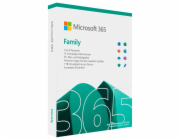 Microsoft Office 365 Family 6 User DE pro PC a MAC, kancelářský software