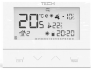 Tech ST-292V3 drátový dvoupolohový pokojový ovladač L-5 (3 mm sklo) bílý