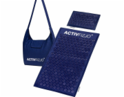 Activeshop ACTIVFIZJO PREMIUM PŘÍRODNÍ AKUPRESUROVÁ PODLOŽKA, NÁMOŘNICKÁ MODRÁ S POLŠTÁŘEM