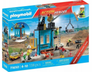 PLAYMOBIL 71650 Action Heroes staveniště, stavebnice