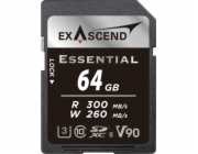 Karta ExAscend Essential SDXC 64GB Class 10 UHS-II/U3 V90 (EX64GSDU2-S)